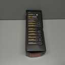 14 Piece Kitchen Utensil Set, with Wooden Handles, Includes Spatula, Whisk, Slotted Spoon - 446F Heat Resistant with Holder for Nonstick Cookware (BPA Free) (Black)