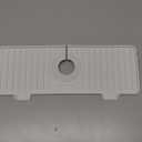 Kitchen Sink Splash Guard, Silicone Faucet Guard & Draining Mat, Bathroom and Kitchen Sink Organizer, Sink Faucet Mat Water Splash Guard Behind Faucet Accessories Gadgets, 14.2 x 5.1, White