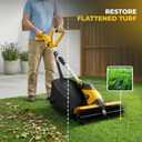 boldworks Electric Power Broom Artificial Turf Sweeper Outdoor Turf Cleaner Machine | 17" Grass Cleaning Brush Height Adjustable 30L Collection Bag Handheld Lighweight Ideal to Clean Corners and Edges