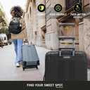 Kenneth Cole REACTION Out of Bounds Lightweight Hardshell 4-Wheel Spinner Luggage, Midnight Black, 28-Inch Checked