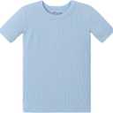 AVAUMA Toddler Short Pajamas Set Baby Boys Girls Kids Snug fit Ribbed Sleepwear pjs for Daily Life Style (Blue), 2T