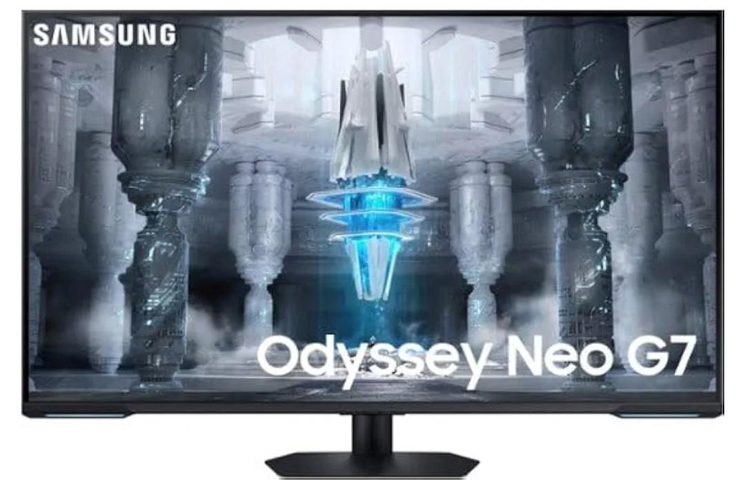 SAMSUNG - Odyssey Neo G7 43" Mini 4K UHD 1ms AMD FreeSync Premium Pro Smart Gaming Monitor