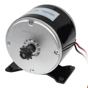 24V Electric Scooter Brushed Motor 350W Compatible with E Scooter Drive Speed Control Razor E300 E300S E325 MX350 MX400 Wind Turbine Go Karts E Bike Chain Drive Permanent Magnet Electric Motor