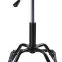SMART JERRY - Garage Shop Stools, Counter Height Bar Stools, Swivel Barstools Height Adjustable, Work Bench Stool with Back, Kitchen Bar Height Chairs, Black (330lb Weight Capacity)