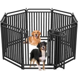 Heavy Duty Tube Dog Playpens,Dog playpen Outdoor for Large Dogs,Puppy Play Pen for Indoors,40" H 8 Panels