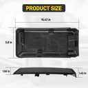 Front Bumper Guard Pads Compatible with Ford F-150 F150 2018-2020, Replace JL3Z17E810AB, Front Left Driver & Right Passenger Side Cap Inserts Bumper Cover, Black