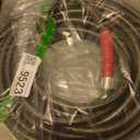 RIDGE WASHER Pressure Washer Hose 50 Feet X 3/8 Inch for Hot and Cold Water, 2-Wire Steel Braid Hose (R2), 3/8 Inch Quick Connect, 6000 PSI