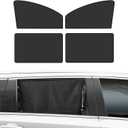 4 PCS Car Side Window Sun Shade, 24.40In x 18.89In x 12.99In Car Sun Protector, Interior Accessories, Universal for Cars, SUVs (Black)