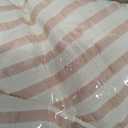 Pink Comforter Set Queen Size Striped 100% Soft Washed Microfiber Jacquard 3 Pieces Striped Bedding Sets Pink White Comforter Queen for All Seasons and 2 Pillowcases Comfort Breathable