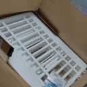 IRIS USA Dog Playpen with Door, 24 6 Panel Pet Exercise Pen  Indoor Outdoor Puppy Play Pen, Portable Plastic Pet Fence for Small Medium Dogs, Foldable 61 x 61 x 24, White