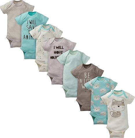 Gerber baby-boys 6-pack Short Sleeve Variety Onesies Bodysuits 3-6 month.