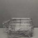 2 Set, 2 Tier Clear Organizer with Dividers for Cabinet, Shlef, Counter  MultiUse SlideOut Storage Container  Kitchen, Pantry, Medicine Cupboard Bins, Bathroom, Vanity Makeup, Under Sink Organizing