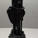 YSSOA Portable Folding Camping Chair for Adult with Carry Bag, Collapsible Anti-Slip Padded Oxford Cloth Stool for Hiking, Fishing, Gardening, Picnic, Small, Black