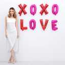 3 x 16 Inch XOXO LOVE Letters Pink Red Foil Balloons (XOXOLOVE) (XOXOLOVE)