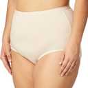 Bali Women's Stretch Brief Panty (Pink, L)