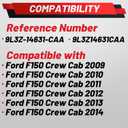 Upgraded Rear Left Door Jumper Wire Assembly Compatible with Ford F-150 2009-2014 Crew Cab Driver Side Door Jumper Harness Replace 9L3Z-14631-CAA 9L3Z14631CAA