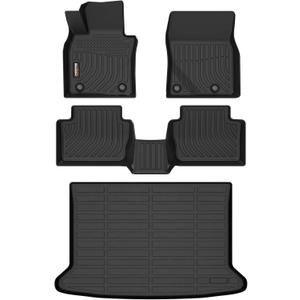 Binmotor-Floor Mats and Cargo Liner Set for Mazda CX30 2020 2021 2022 2023 2024 2025 2026, All Weather Car Floor Mat for Mazda CX 30 Accessories, Mats TPE Car Liners for CX-30 Trunk Liner