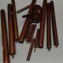 Coat Rack Freestanding, Coat Stands Entryway, Bamboo Coat Rack Hat Hanger 8 Hook for Jacket, Purse, Scarf Rack, Umbrella Tree Stand (Brown)