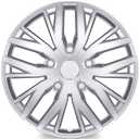 TangMiGe 4 Pack Universal Hubcaps Replacement R14 Wheel Covers, Steel Wheel Rim Cover for Most Cars Sedans SUV Trucks, 14" 14 in inch Hub Caps (Silver Color, 14 inch)