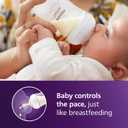 Philips Avent Natural Baby Bottles with Natural Response Nipples (Medium Flow, Flow 3), 9oz, 2-Pack, SCY903/02