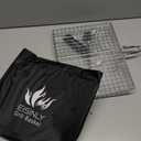 Portable Grill Basket, EISINLY BBQ Grilling Basket for Outdoor Grill with Removable Handle, Stainless Steel Camping Cooking Grill Accessories for Chicken Fish Vegetable