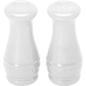 Le Creuset Stoneware Salt & Pepper Shakers Set of 2, 4 oz. each, White