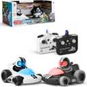 Sharper Image Motor Battles RC Team Battle Racers Remote Control Combat Cars with LED Lights & Damage Indicators for Multiplayer Action| RC Stunt Bumper Car Fighting Game| Toy Gift for Boys Kids, 16.3 inches