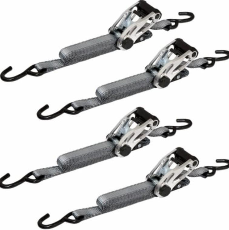 CargoLoc 10-Foot Ratchet Tie Down Straps 4 Pack