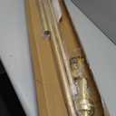 MEXAU Tension Curtain Rod 41-126”, Heavy Duty Gold No Drill Shower Rod