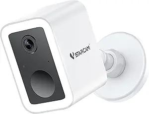 VSTARCAM 2K Security Cameras Wireless Outdoor, Free Cloud & SD Storage, Magnetic Easy Mount No Drilling, WiFi 6 2.4/5G Dual Band, Motion Alerts, 6Month Battery, Color Night Vision, IP66, 2Way Talk