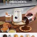 SHARDOR Electric Super Silent Blade Coffee Grinder, Timed Grind Control Rotary Knob, Adjustable Coarse to Fine for Coffee Beans, Spices & Herbs, with 2 Removable Stainless Steel Bowl, Cream