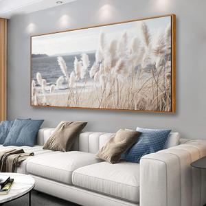 Framed Wall Art Artwork Decor Nature Wall ArtReedSeascape Wall Decor for Bedroom Living Room Decoration Home Kitchen Office 20" x 40"