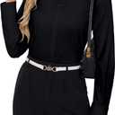 Gleeivy Button Down Shirts for Women Collared Dress Shirts for Work Business Casual Dress Shirts for Women (Black, L)