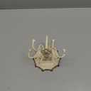 NIKKY HOME Wall Mounted Hooks Jewelry Organizer Rustic Hanging Vintage Decorative Shabby Chic Jewelry Storage Display Hanger for Necklace, Earrings, Rings, Belt, Hat, Gift for Women Girl Lady, white