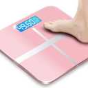 Weighing Scale 180kg Electronic LCD Display Weighing Machine Personal Body Scales Smart Balance Electronic Scale (White)