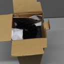 Toilet Brush and Holder Set, Toilet Bowl Brush with Heavy Duty 304 Stainless Steel Base and Extra Long Handle, Toilet Bowl Cleaners Brush for Bathroom (Matte Black)