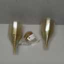 Liacere 24 Pack Gold Plastic Martini Glasses - 6.25oz Disposable Cocktail Glasses - Plastic Margarita Glasses Perfect for Wedding & Party & Mother's Day & New Year Thanksgiving