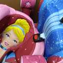 KidsEmbrace 2-in-1 Car Seat | Forward-Facing Harness (26.5–65 lbs) & Booster Mode (40–100 lbs) | Latch | Premium Fit with Multi-Position Headrest, Harness & Recline - Disney Cinderella (Pink) Exp Date 2032