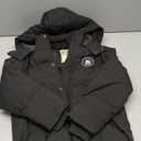 Gihuo Girls Kids Puffer Quilted Jacket Zip Up Warm Outerwear for Girls 9-10Years (Black)