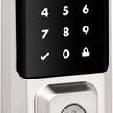 Kwikset Halo Wi-Fi Smart Lock, Keyless Entry Door Deadbolt, Geofence Auto-Unlock, Grade AAA Certified, No Hub Required Easy Install, Satin Nickel, Touchscreen