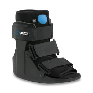 United Ortho Short Air Cam Walker Fracture Boot, Extra Large, Black
