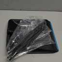 Snow Shovel for Car and Driveway, 42.5 Inch Foldable Lightweight Aluminum Alloy Ice Scraper, Heavy Duty Ergonomic Handle for Emergency Snow Removal, Garden, Black