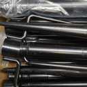 6 Pack 10 ft Heavy Duty Metal String Light Poles Adjustable Outdoor Lighting Stand for Patio,Backyard,Garden,Party & Wedding Rustproof & Sturdy with Hooks