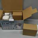 Cambom 5 in 1 Rotary Cheese Grater Hand Crank Cheese Shredder for Fresh Cheese, Vegetable, Nuts,Non-slip Suction Base, Five Blades, White