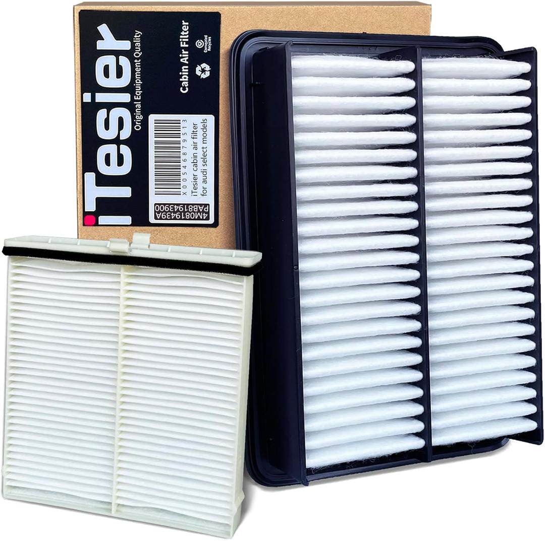 Cabin Engine Air Filter set for Mazda CX-30 (2020 2021 2022 2023 2024), Mazda 3 (2019-2024), Replaces PAJ8-13-3A0A, PAH9-13-3A0A, BDGF-61-J6X (PAJ8-13-3A0A & BDGF-61-J6X)