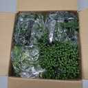 Palonu 4 Pack Faux Artificial Hanging Plants, Fake Potted Greenery with Eucalyptus Vine, Mandala, Pea Pod Leaves & String of Pearls in Pots for Office, Living Room, Bathroom, Indoor & Outdoor Dcor