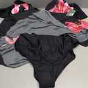 Womens Plus Size Swim Dress Swimsuits Two Piece Mesh Front Tankini Bathing Suits Flowy Swimwear with Boyshorts XXL