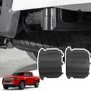 Trumgeta Pair All Black Rear Bumper Crossmember End Caps for 4th Gen Toyota Tacoma Accessories 2024 2025 2026 Waterproof Rubber Stopper Cover Protection