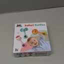 iPlay, iLearn Baby Shaker Rattle Toy, Babies Teething Sensory Toys 3-6-12 Month, Infant Development Tummy Time Animal Rattles Set, Newborn First Birthday Gift 4 5 7 8 9 10 Month Old Toddlers Boy Girl