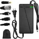 54.6V 5A Charger,Charging Speed is 300% Fast Than 1.5A and 150% Faster Than 2A,6 Plug Suitable for Various Lithium Batteries, Such as Lawn Mower and Wheelchair Lithium Batteries, etc. (5A-6 Plugs)